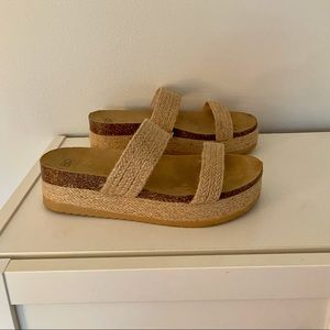 Nordstrom B.P. Espadrille Platform Slide Sandals
